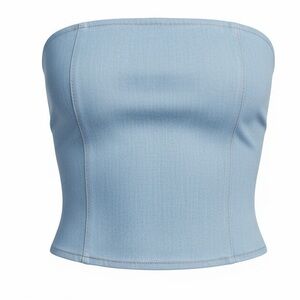 ZEMETA denim tube top and bag set